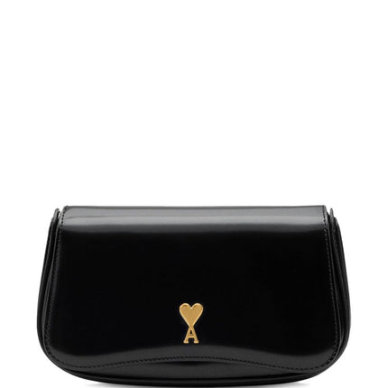 Ami Paris Glazed Leather Small Crossbody Paris Paris Bag