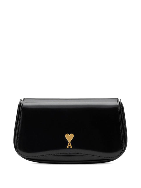 Ami Paris Glazed Leather Small Crossbody Paris Paris Bag