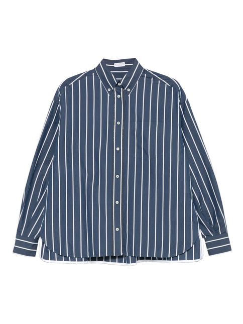 Brunello Cucinelli Shirts Blue