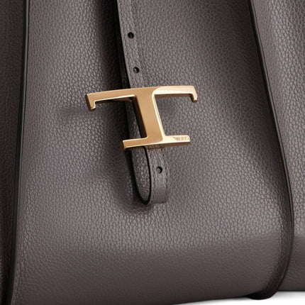 Tod's T Timeless Medium Leather Shopping Bag