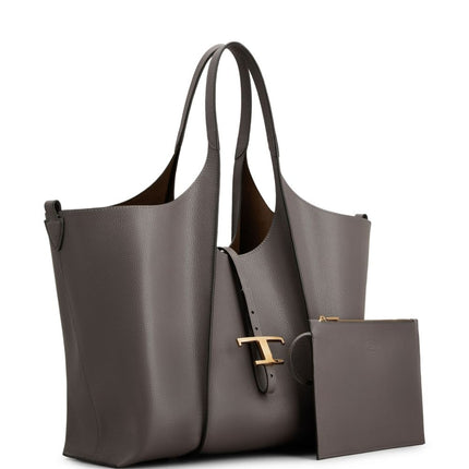 Tod's T Timeless Medium Leather Shopping Bag