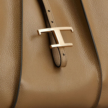 Tod's T Timeless Medium Leather Shopping Bag