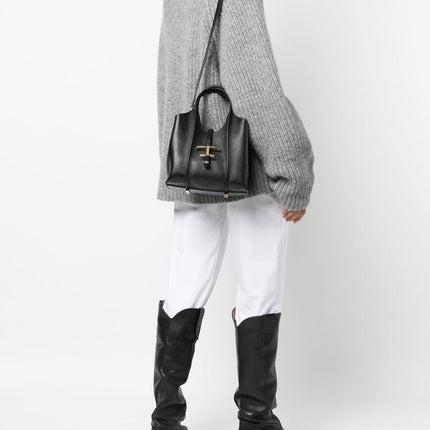Tod's T Timeless Mini Leather Shopping Bag