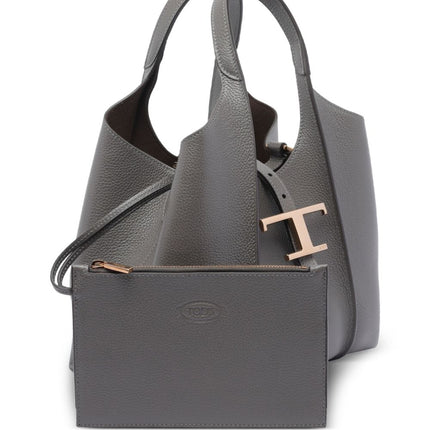 Tod's T Timeless Mini Leather Shopping Bag