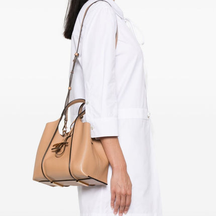 Tod's T Timeless Mini Leather Shopping Bag