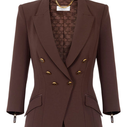 Elisabetta Franchi Jackets Brown