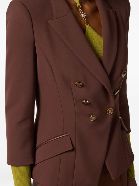 Elisabetta Franchi Jackets Brown