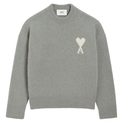Ami Paris Sweaters Grey