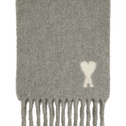 Ami Paris Ami De Coeur wool scarf