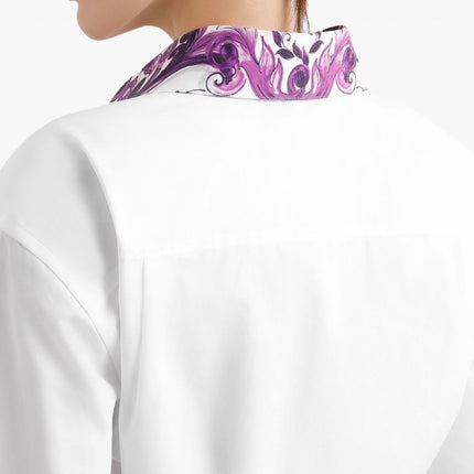 Dolce & Gabbana Cotton shirt with maiolica print