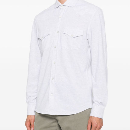 Brunello Cucinelli Shirts Light Grey