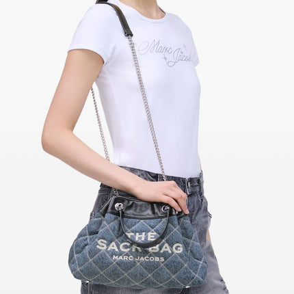 Marc Jacobs The Quilted Denim Chain Sack Bag