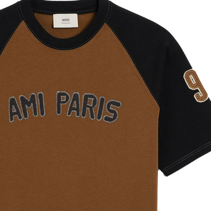 Ami Paris T-shirts and Polos Brown