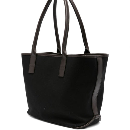 Hogan Pre Script Shopping leather-trimmed tote bag