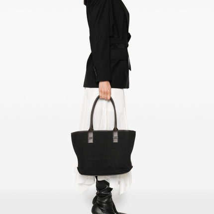 Hogan Pre Script Shopping leather-trimmed tote bag