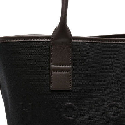 Hogan Pre Script Shopping leather-trimmed tote bag