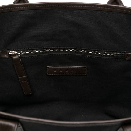 Hogan Pre Script Shopping leather-trimmed tote bag