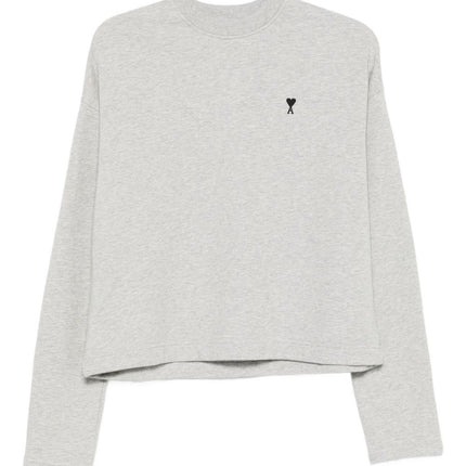 Ami Paris Sweaters Light Grey