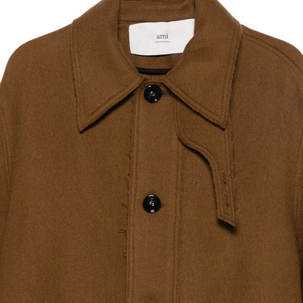 Ami Paris Coats Brown
