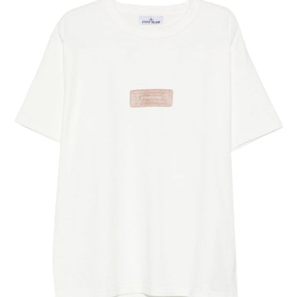 Stone Island T-shirts and Polos White
