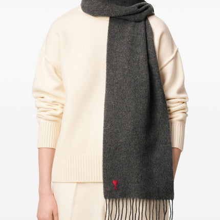 Ami Paris Scarfs Grey