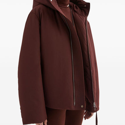 JIL SANDER PLUS Coats Bordeaux