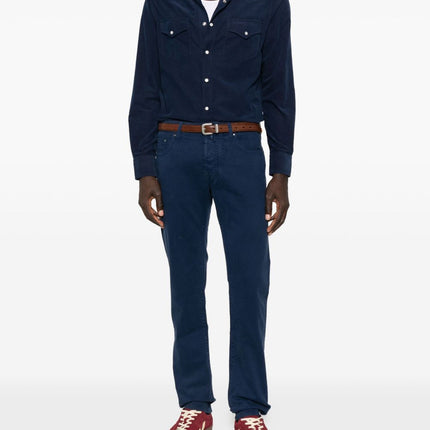 Brunello Cucinelli Shirts Blue
