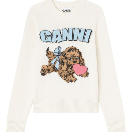 GANNI Sweaters Beige