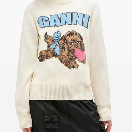 GANNI Sweaters Beige