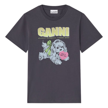 GANNI T-shirts and Polos Grey