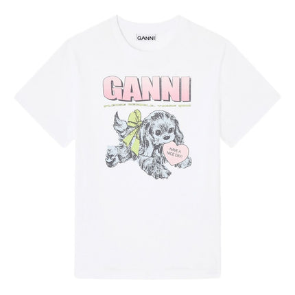 GANNI T-shirts and Polos White