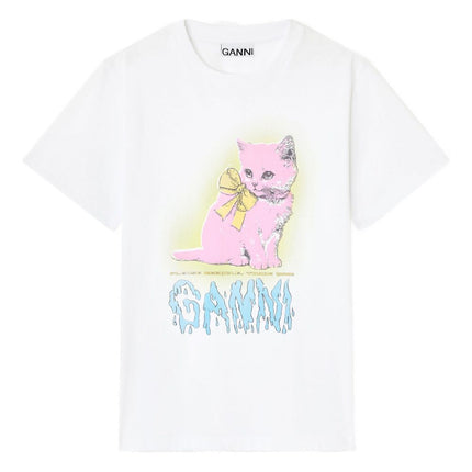 GANNI T-shirts and Polos White