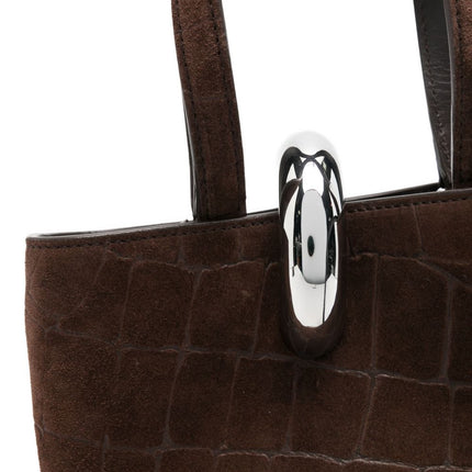 JACQUEMUS  Crocodile-Effect Ring-Detail Tote Bag
