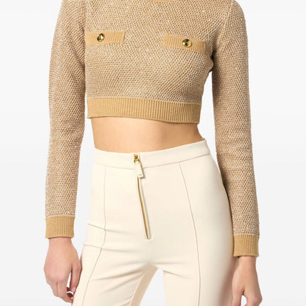 Elisabetta Franchi Sweaters Beige
