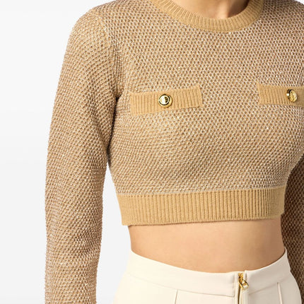 Elisabetta Franchi Sweaters Beige