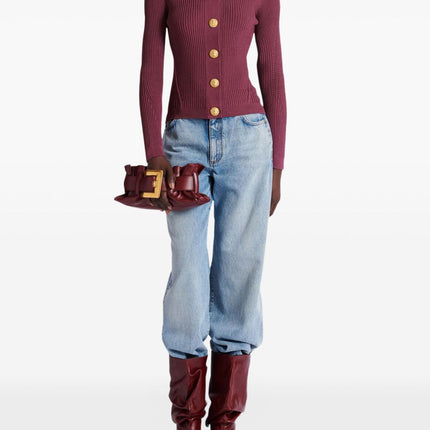 Balmain Sweaters Purple