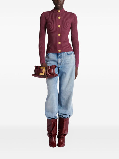 Balmain Sweaters Purple