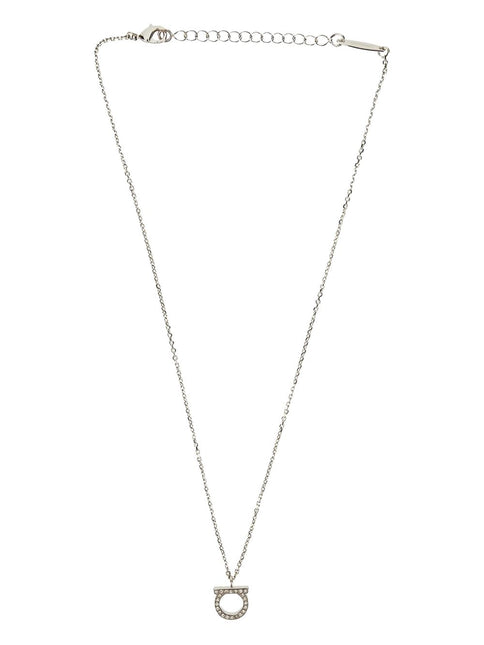 Ferragamo Gancini necklace with crystals