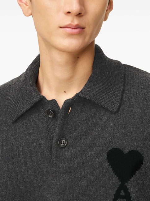 Ami Paris T-shirts and Polos Grey