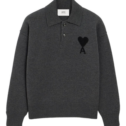 Ami Paris T-shirts and Polos Grey