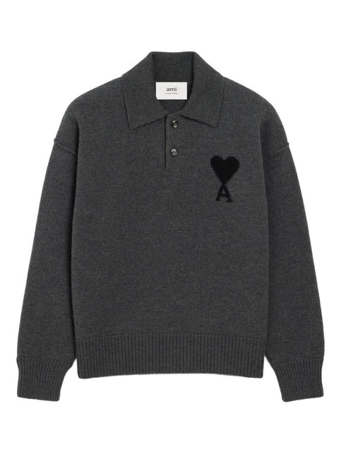 Ami Paris T-shirts and Polos Grey