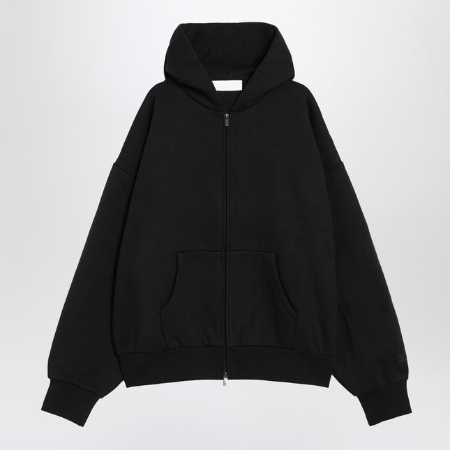 Fear of God Essentials Black fleece cotton sweatshirt with logo
