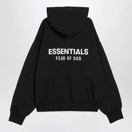Fear of God Essentials Black fleece cotton sweatshirt with logo