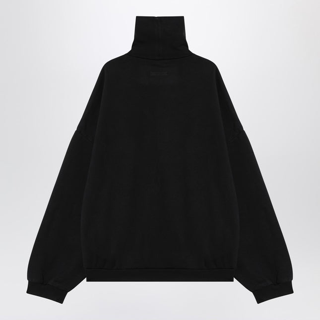 Fear of God Essentials High-necked black Homecoming sweatshirt