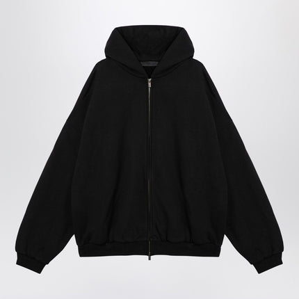 Fear of God Essentials Black zip sweatshirt with logo