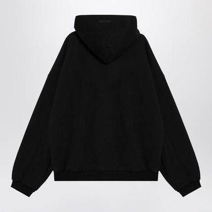 Fear of God Essentials Black hoodie with logo
