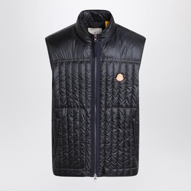Moncler Genius Tangerine padded vest in blue nylon