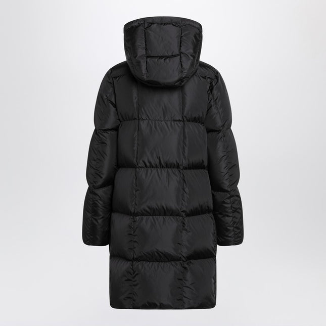 Moncler Litte long black quilted jacket