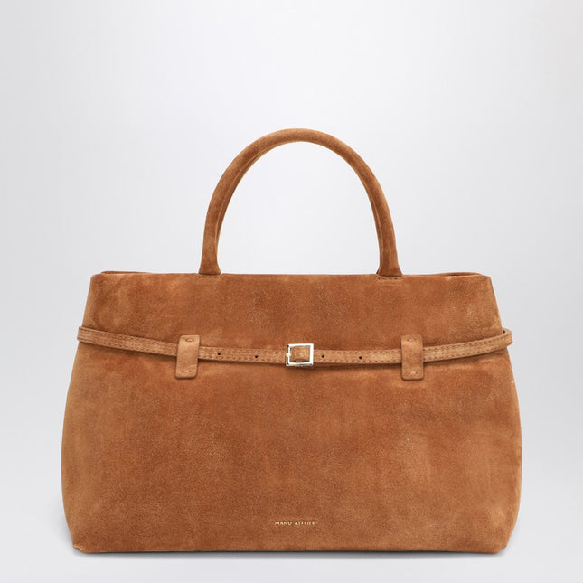 Manu Atelier Le Cambon 35 Camel bag in suede