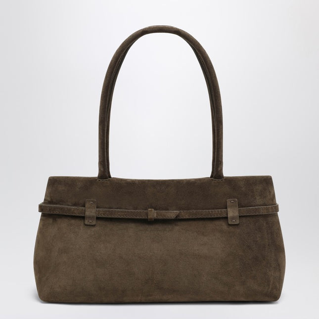 Manu Atelier Le Cambon East West Tobacco suede bag